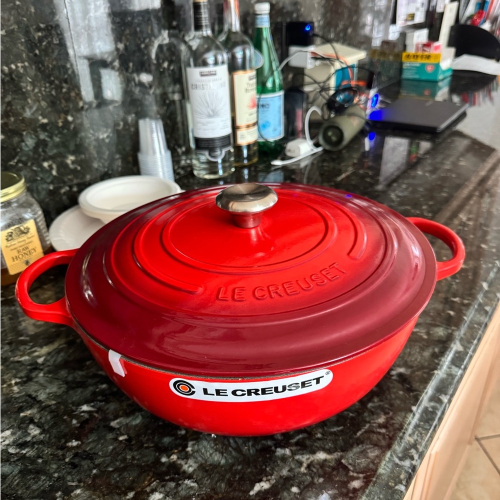 Le Creuset Cerise Cast Iron Marmite 7.5 Qt